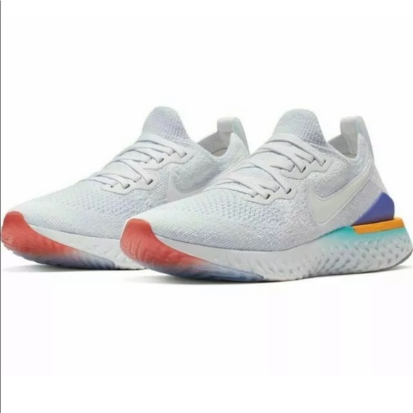 nike epic react flyknit 2 white lime